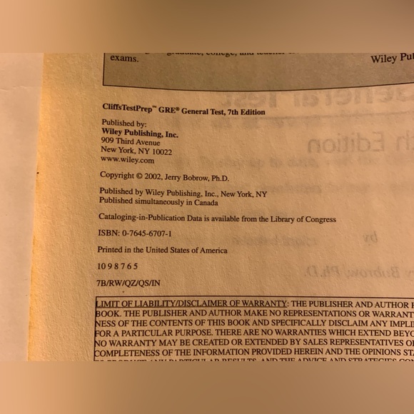 Cliffs Test Prep GRE General Test, 7th Edition - Picture 9 of 15
